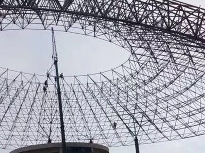 通州篮球馆球形网架厂家价格